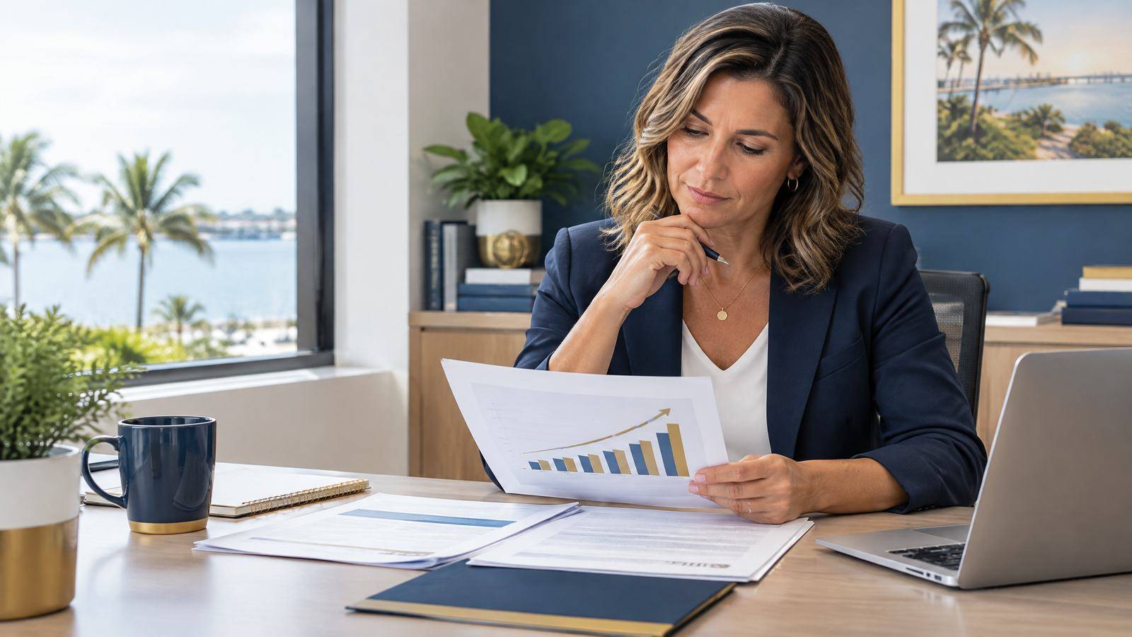 Southwest Florida business owner reviewing 2027 health insurance costs